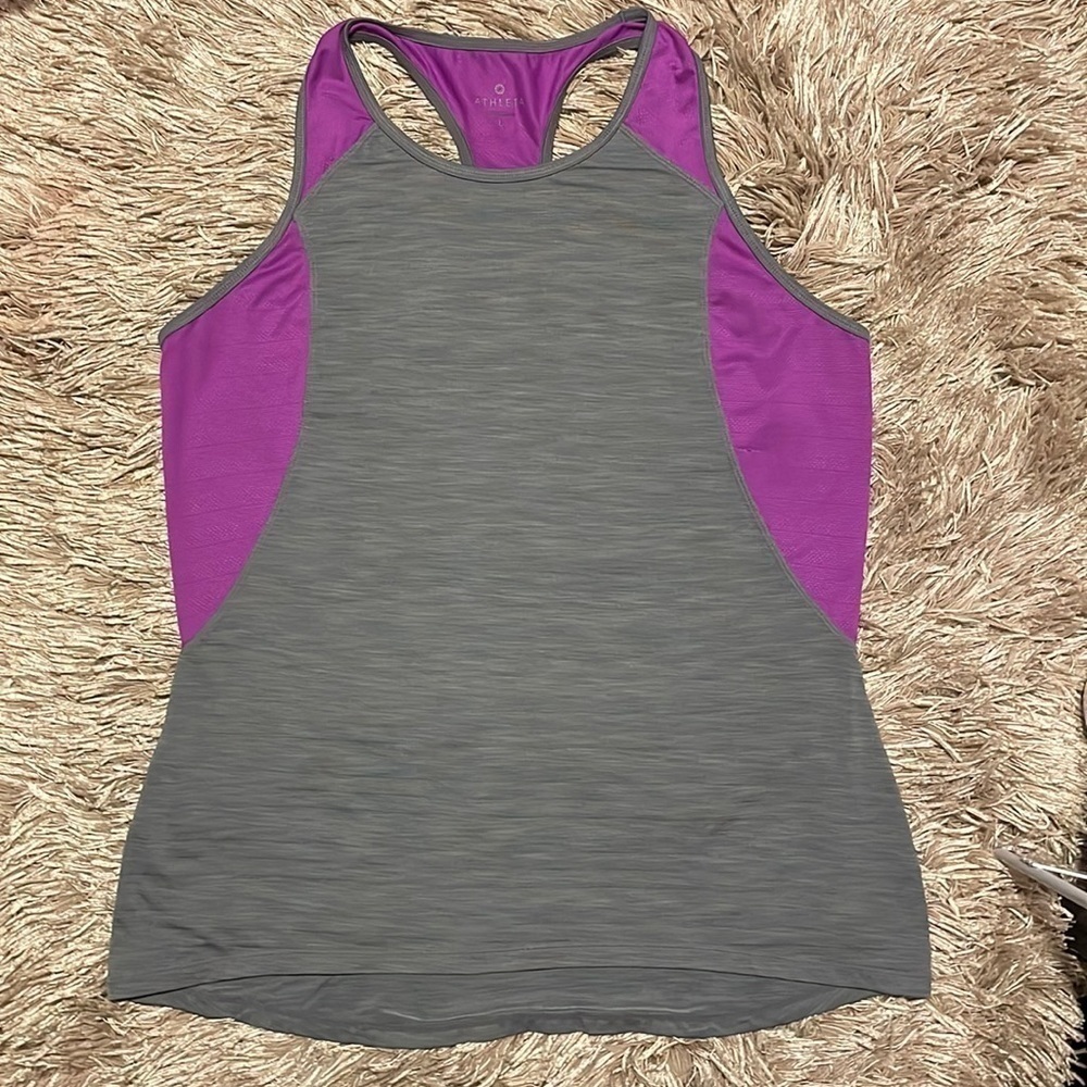ATHLETA Gray and Pink Tank Top‎ Large